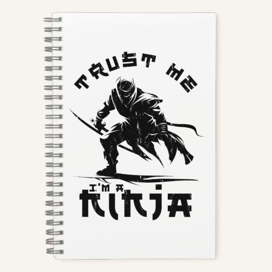 Carnet Citation drôle de ninja (Recto)