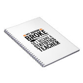 Carnet Citation drôle de professeur de statistiques pour (Côté Droit)