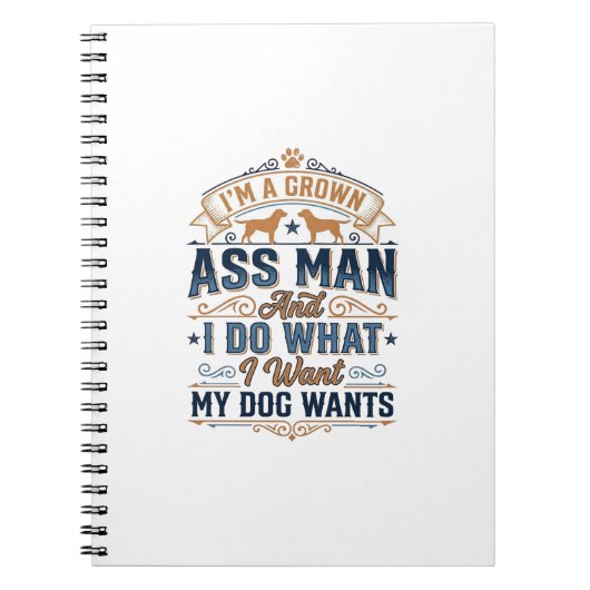 Carnet Citation drôle de propriétaire de chien Design vec (Devant)
