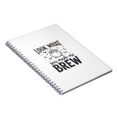 Carnet Citation drôle de sorcière d'Halloween Regarde ce  (Côté Droit)