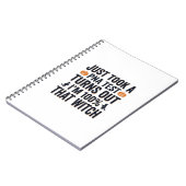 Carnet Citation drôle de sorcière pour Halloween Vector D (Côté gauche)