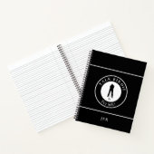 Carnet Citation Drôle Monogramme Golf Log Jeu Jour Progrè (Intérieur)