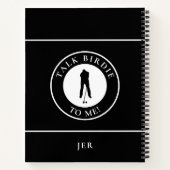 Carnet Citation Drôle Monogramme Golf Log Jeu Jour Progrè (Dos)