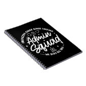 Carnet Citation drôle pour l'équipe d'administrateurs Org (Côté Droit)