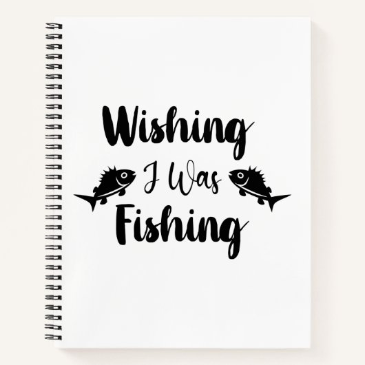 Carnet Citation drôle souhaitant que je pêche (Devant)
