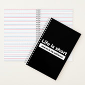 Carnet Citation drôle sur la vie courte (À l'intérieur)