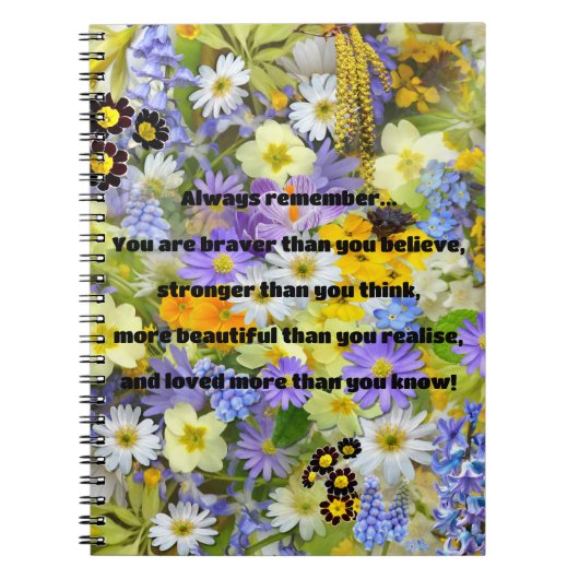 Carnet Citation Empath Bravery Positive Encouragement (Devant)