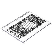 Carnet Citation ERROR noir et blanc de Nietzsche (Côté gauche)