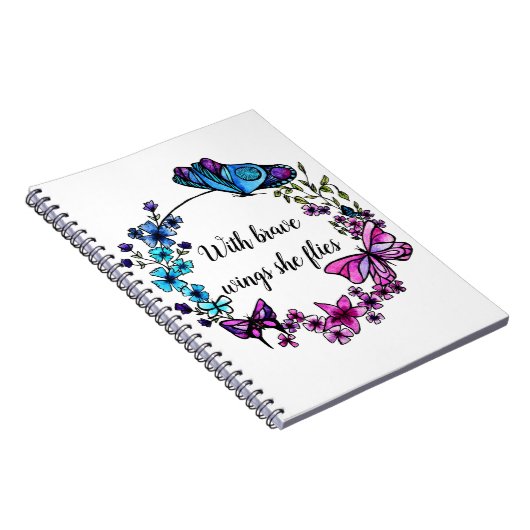 Carnet Citation faite sur commande de papillon et de (Côté Droit)