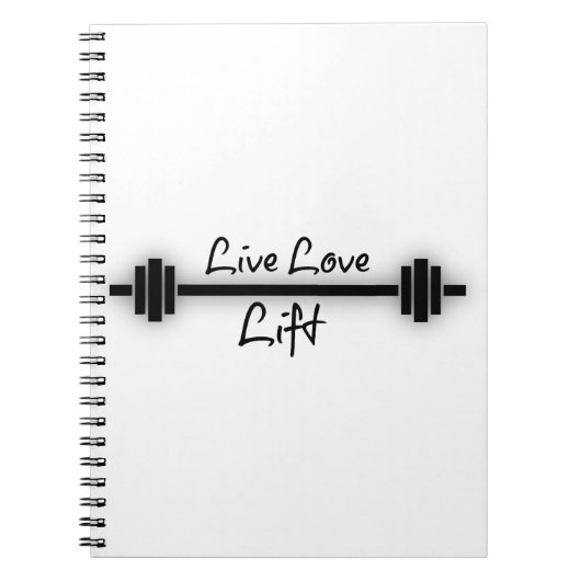 Carnet Citation Fitness : Live Love Lift (Devant)