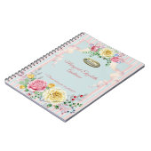 Carnet Citation florale nommée faite sur commande (Côté gauche)