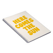 Carnet Citation Here Comes the sun (Teinte beige) (Côté Droit)