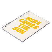 Carnet Citation Here Comes the sun (Teinte beige) (Côté gauche)