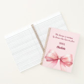 Carnet Citation inspirante arc rose (Intérieur)