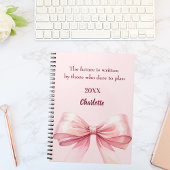 Carnet Citation inspirante arc rose