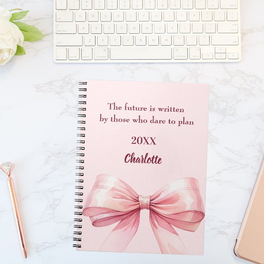 Carnet Citation inspirante arc rose