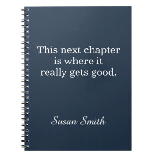 Carnet Citation Inspirante de Prochain Chapitre Personnal