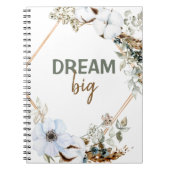 Carnet Citation Inspirante en Grass Dream Big Boho Chic P (Devant)