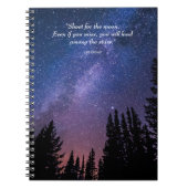Carnet Citation Inspiration du ciel nocturne (Devant)