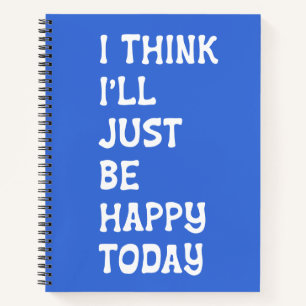 Carnet Citation Inspirationnelle Bleue Facturant Positivi