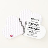 Carnet Citation Inspirationnelle, Braver, Smarter, Aimée (Intérieur)
