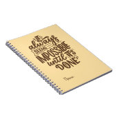 Carnet Citation Inspirationnelle - Impossible jusqu'à ce (Côté Droit)