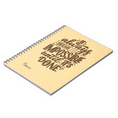 Carnet Citation Inspirationnelle - Impossible jusqu'à ce (Côté gauche)