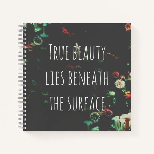 Carnet Citation Inspirationnelle Sous-Surface De Corail R (Devant)