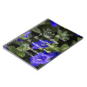 Carnet Citation inspirée de Blue Nwarf Morning Glory (Côté gauche)