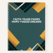 Carnet Citation inspirée de la foi Motif géométrique (Devant)