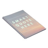 Carnet Citation intelligente amusante ici Mockup (Côté Droit)