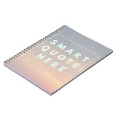 Carnet Citation intelligente amusante ici Mockup (Côté gauche)