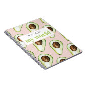 Carnet Citation Moderne Pastel Rose Et Vert Avocado Amusa (Côté Droit)