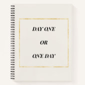 Carnet Citation Motivante Chic Or (Devant)