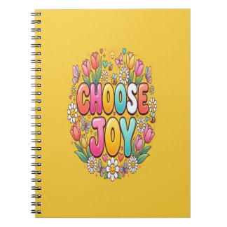 Carnet Citation Motivante Fleurie Choisissez la Joie | Po