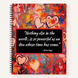 Carnet Citation motivationnelle avec Multimedia Heart Art
