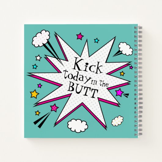 Carnet Citation Motivationnelle Comic Book Explosion (Dos)