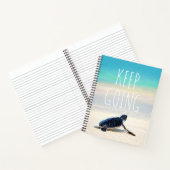 Carnet Citation Motivationnelle Continuer à aller Tortue  (Intérieur)