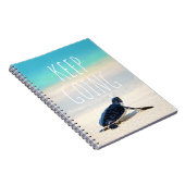 Carnet Citation Motivationnelle Continuer à aller Turtle  (Côté Droit)