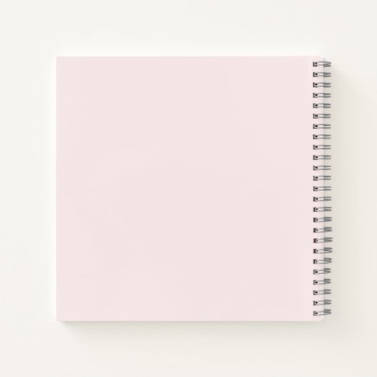 Carnet Citation Motivationnelle de pointe rose (Dos)