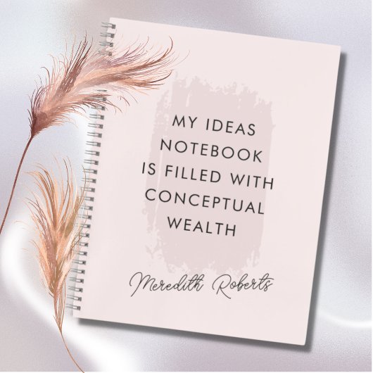 Carnet Citation Motivationnelle de pointe rose