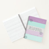 Carnet Citation Motivationnelle Doodé et Stripe Lilac Min (Intérieur)