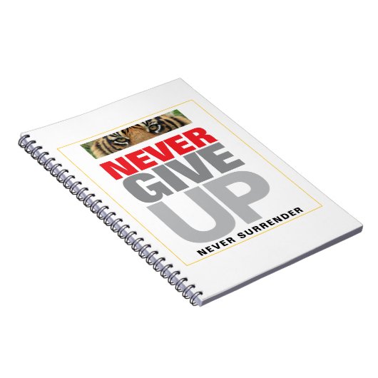 Carnet Citation Motivationnelle N'abandonne jamais abando (Côté Droit)