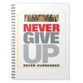 Carnet Citation Motivationnelle N'abandonne jamais abando (Devant)