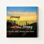 Carnet Citation motivationnelle : Vous ne savez jamais à (Dos)