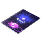 Carnet Citation Namaste Purple Crystal Lotus & Star (Côté gauche)