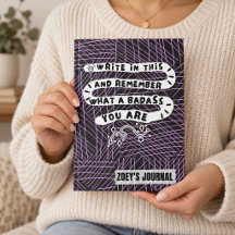 Citation personnalisée Badass Violet Abstrait Grib