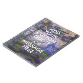 Carnet Citation Personnalisée Monet Water Lys (Côté gauche)