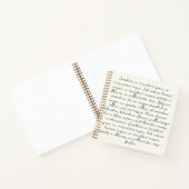 Carnet Citation personnalisée poème Votes mariages (Intérieur)