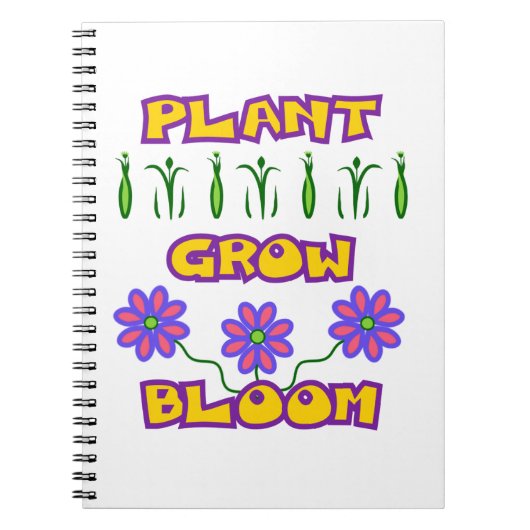 Carnet Citation plante Fleur de croissance Fleur rose Tex (Devant)
